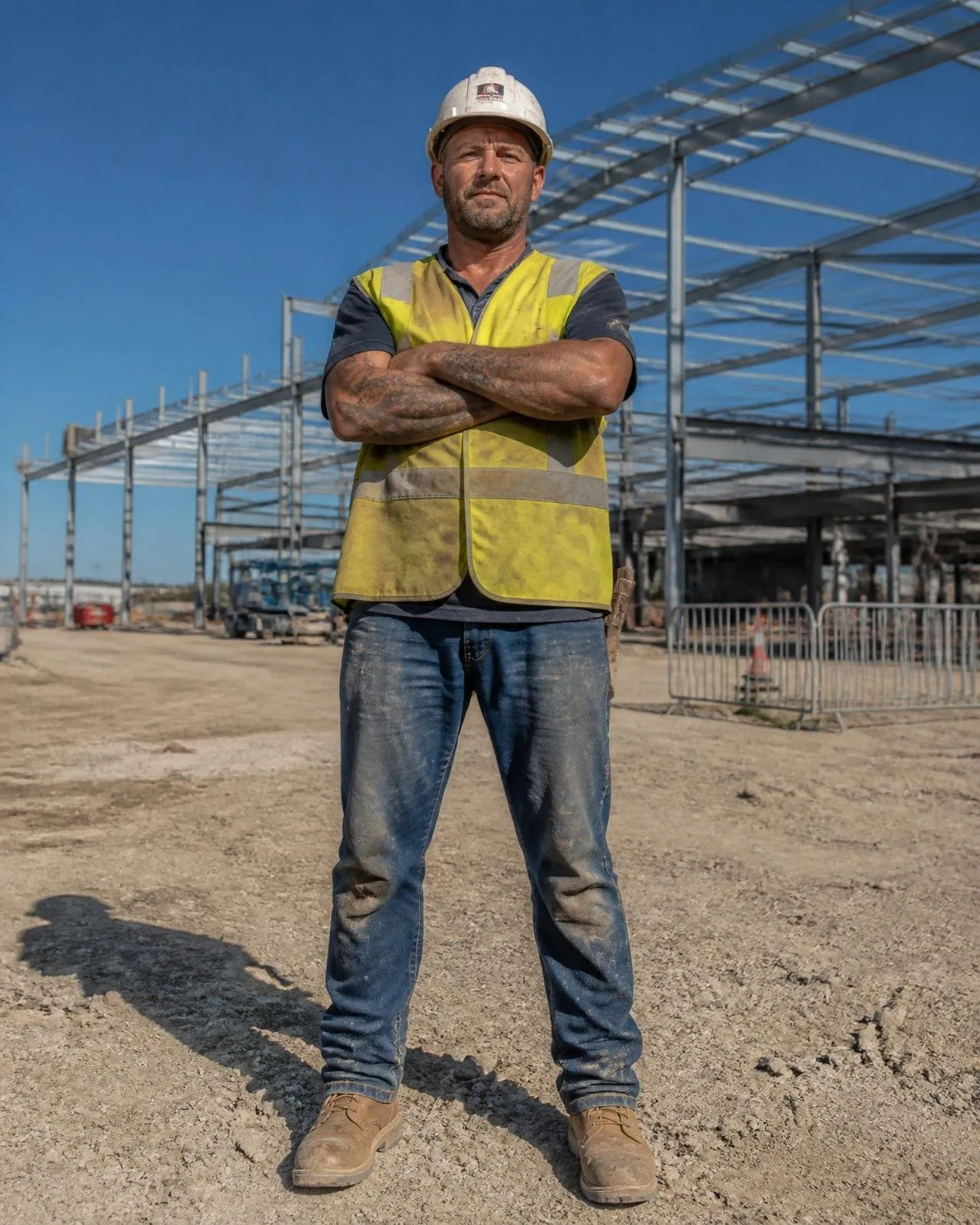 Australian construction worker on-site